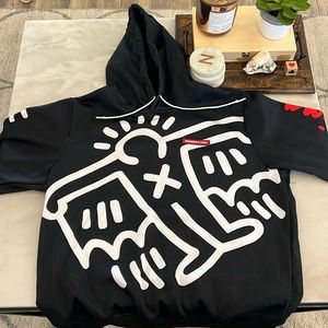 Keith Haring/members only hoodie XL NWT